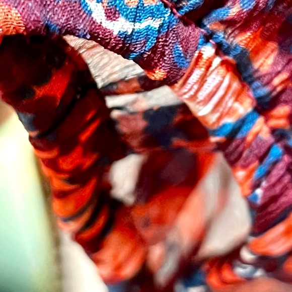 Lucky Brand women long sleeves sheer boho top large - Picture 5 of 8